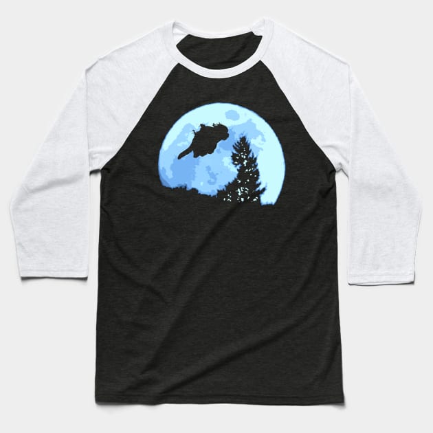 Flying Bison Baseball T-Shirt by nickbeta